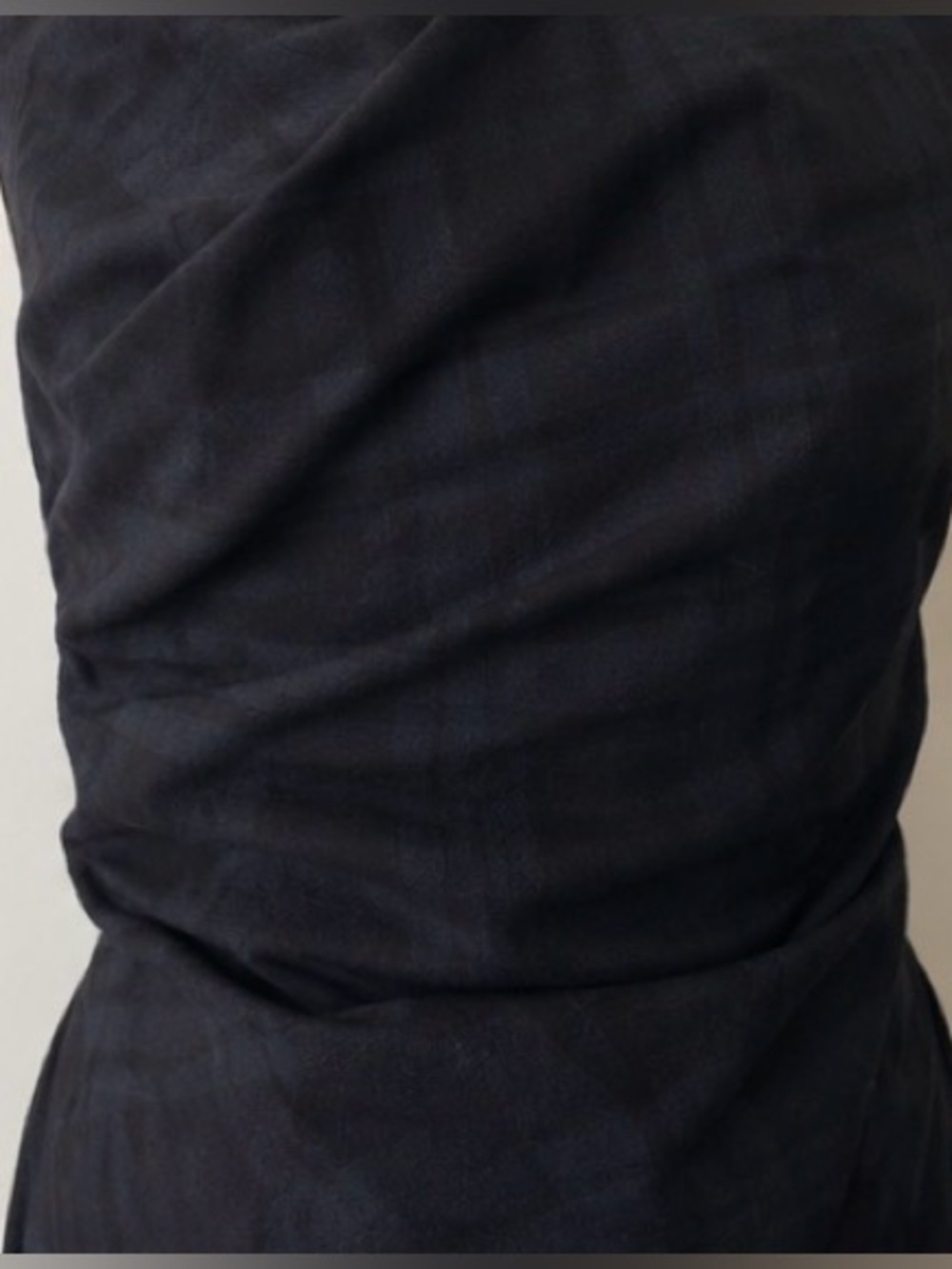 [All Saints] Spitalfields Limski Dark Blue Green Asymmetrical Dress Sz S [UK 8] - Picture 3 of 7
